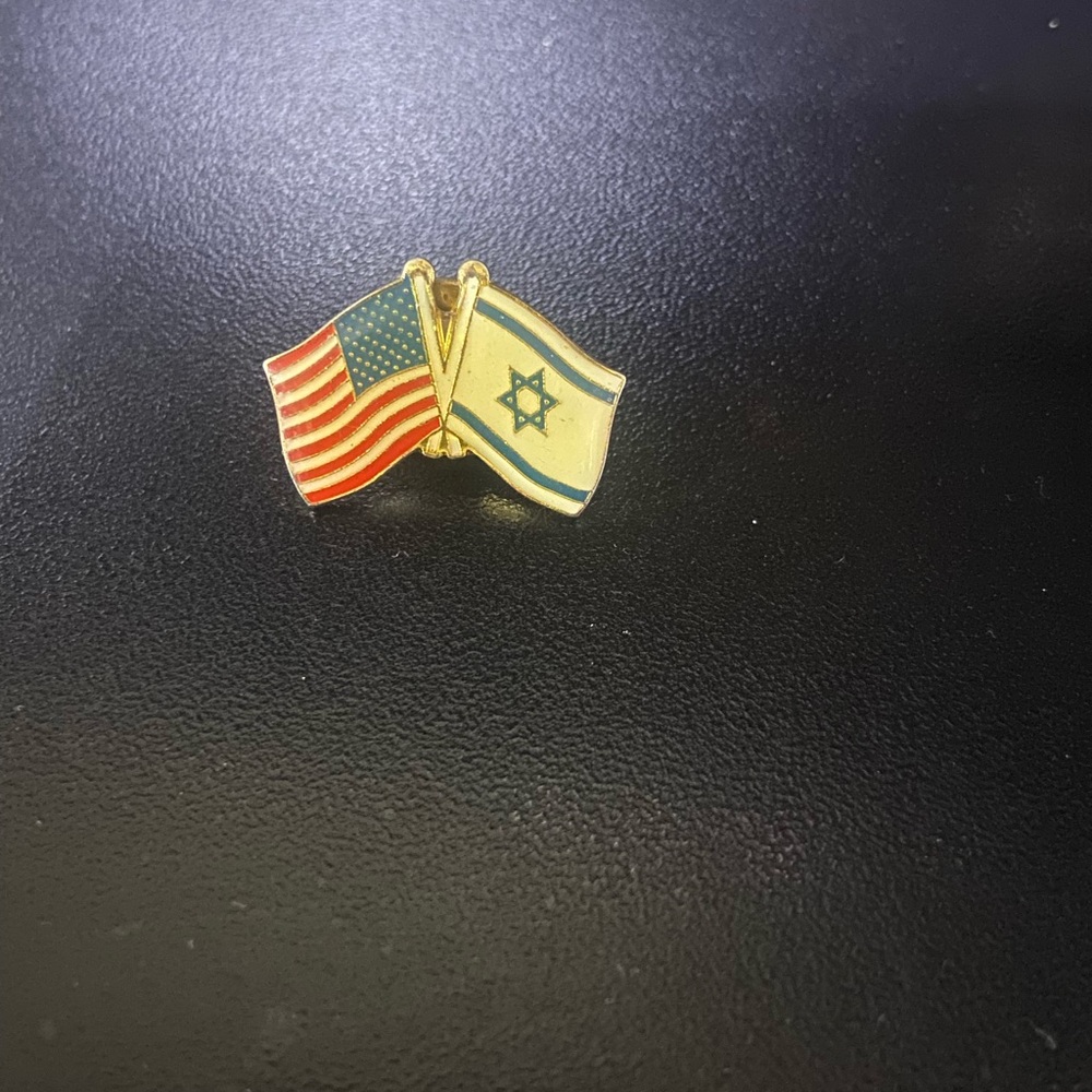 Dual Flag Pin - USA and Israel